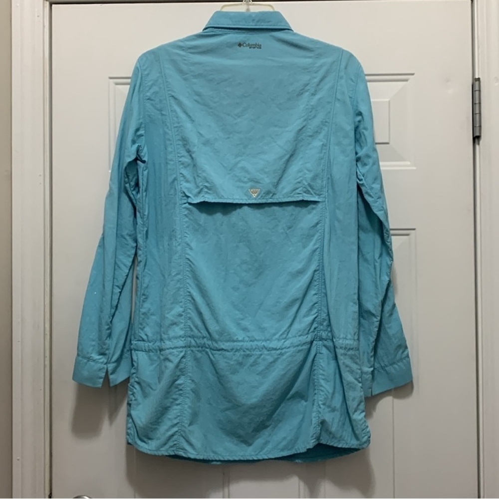 Columbia Light Blue Long Sleeve Shirt Sz M - Picture 4 of 8